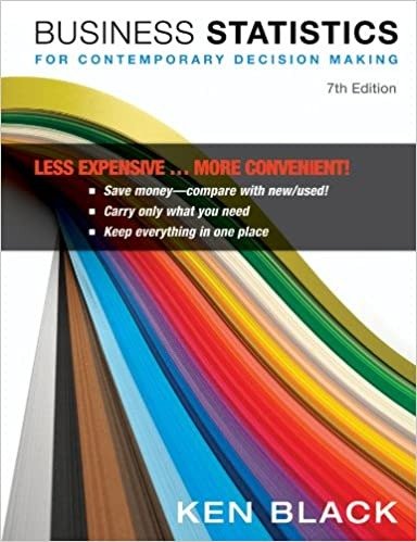Downloadable Test Bank Business Statistics for Contemporary Decision Making by Black