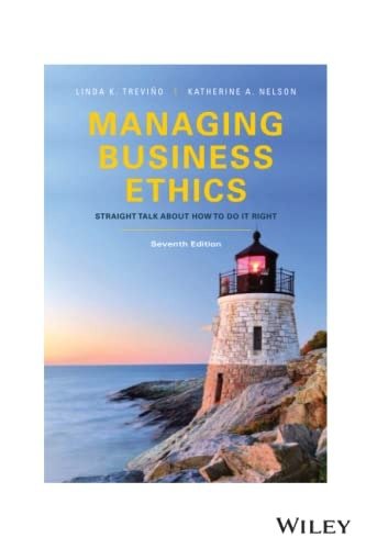 Test Bank – Managing Business Ethics: Straight Talk about How to Do It Right 7E