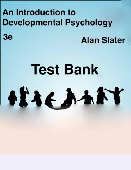 Downloadable Test Bank – An Introduction to Developmental Psychology by Slater 3e