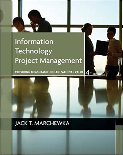 Test Bank Information Technology Project Management by Marchewka